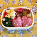 hime's cooksnap of when they made 幼稚園年少　ハートちゃんお弁当.