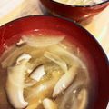 horseland's cooksnap of when they made しいたけと玉ねぎのお味噌汁.
