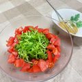 ♡てるてる♡'s cooksnap of when they made 豆苗サラダとはちみつドレッシング.