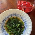 amjkao's cooksnap of when they made ラディッシュの葉のおひたし.