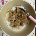 じゅにまま☆'s cooksnap of when they made スタミナねぎまみれ豚焼肉丼.