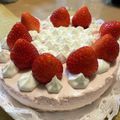 さじちゃんmama's cooksnap of when they made ひな祭りにも♡苺のレアチーズケーキ.