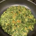 とよすみもも♪'s cooksnap of when they made 春菊のチーズチヂミ.