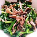 こみく's cooksnap of when they made ほうれん草とたくさんきのこのバターソテー.