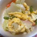 蜜柑の花's cooksnap of when they made 簡単！野菜炒め♪キャベツ・卵・ソーセージ.