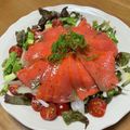 もさな's cooksnap of when they made サーモン＊～和風カルパッチョ～＊.