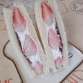 森くまママ's cooksnap of when they made 萌え断♪あんこと苺のホイップサンドイッチ.