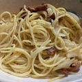 とくてぃますぱっと。's cooksnap of when they made 焼き鳥缶マヨスパゲティ.