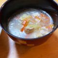 なっさん姫's cooksnap of when they made 3分煮るだけ☆鶏挽肉と白菜の春雨スープ.