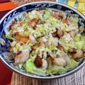 有喜穂's cooksnap of when they made 春キャベツ☆サラダ～ねぎ塩鶏もも肉のせ～.