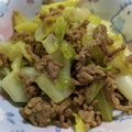 クックMJI7BP☆'s cooksnap of when they made 合挽きとキャベツのカレー炒め.