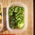 みるく茶's cooksnap of when they made きゅうり・ピーマンの酢の物♪.