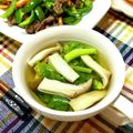 にきけん's cooksnap of when they made 菜の花のすまし汁.