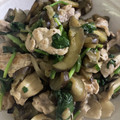 snow012's cooksnap of when they made ほうれん草と茄子と舞茸の炒め物.