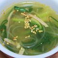 kaori238's cooksnap of when they made ◆ピリ辛！チンゲン菜と春雨のスープ♪◆.