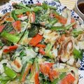 ぴんくぺっぱ's cooksnap of when they made 米粉のカリカリチヂミ♪小松菜・人参・竹輪.