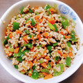 あきもみじ's cooksnap of when they made 簡単節約☆ピーマンと豚ひき肉のそぼろ丼.