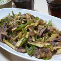 みんざぶ's cooksnap of when they made 青椒肉絲.