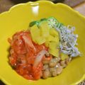 taruママ's cooksnap of when they made オクラ＆納豆＆たくわん＆キムチ和え.