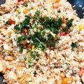 みなとのまんま's cooksnap of when they made 切って炒めて12分✄残りご飯のエビピラフ.