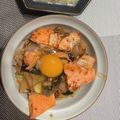 まなほっぺ☃'s cooksnap of when they made ピリ辛☆鮭のキムチちゃんちゃん焼き.
