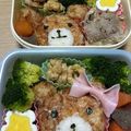 もんちっちっちっち's cooksnap of when they made ふわふわクマちゃん弁当（キャラ弁）.