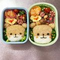 Chaaa_room's cooksnap of when they made カワウソ弁当☆ぬいぐるみキャラ弁.