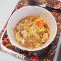 バカリャウ's cooksnap of when they made 鶏もも肉と角切り野菜の具だくさんスープ.