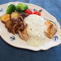 バカリャウ's cooksnap of when they made ブリのソテー　にんにくマヨ添え.