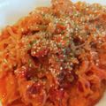 Yuuko7i's cooksnap of when they made 【低糖質】白滝のトマトクリームパスタ風.