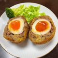 Rちゃんの花嫁修行's cooksnap of when they made 外はサクッ開けたらトロッ、スコッチエッグ.