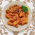 コムギ大好き's cooksnap of when they made スティック鶏胸肉と蓮根のヤンニョムチキン.