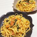cookingなぁ's cooksnap of when they made ツナとトマトとほうれん草のパスタ.