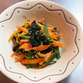 scottle12w's cooksnap of when they made ほうれん草と人参の塩だれ炒め【作り置き】.