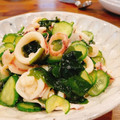 あっちゃんキッチン♪'s cooksnap of when they made イカとわかめときゅうりの酢の物.