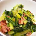 クックG6EOKH☆'s cooksnap of when they made 小松菜とベーコンの中華炒め.