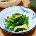 チョミ蔵's cooksnap of when they made ピーマンと油揚げの塩こんぶ炒め.