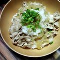 Coo1215's cooksnap of when they made すき家？！おろしポン酢豚丼♪.