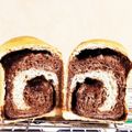 あんこ大好き❤'s cooksnap of when they made 生クリームたっぷりショコララウンドパン.