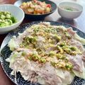 Superlittleboo's cooksnap of when they made レンジで！ねぎ豚ラー油もりもりキャベツ.