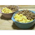 ゆけり３兄弟's cooksnap of when they made 香ばし鶏そぼろとふわふわ卵の二色丼.