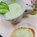 みっちゃん❇️68's cooksnap of when they made 簡単～＊胡瓜でメロンクリーム＊.