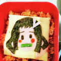 ゆゅきぃー's cooksnap of when they made キャラ弁 簡単 鬼滅の刃 禰豆子.