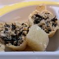 NEKOほっぺ's cooksnap of when they made 白だしde鶏ひき肉と豆腐の巾着煮.