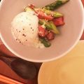 みや☆じゅん's cooksnap of when they made アスパラとベーコンの温泉卵ソース.