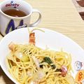 みゃみゃごと's cooksnap of when they made ほうれん草とベーコンのパスタ.