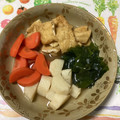 おはなすき's cooksnap of when they made 長芋とうす揚げ・わかめの煮物♪.