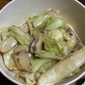 糖質OFF✿聖紫花✿'s cooksnap of when they made 包丁いらずで簡単♪エリンギとキャベツ炒め.