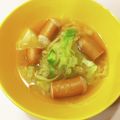 さおりらっくま's cooksnap of when they made 簡単キャベツとウィンナーのコンソメスープ.