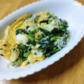 かわゆう1211's cooksnap of when they made ふんわり卵炒め♡ほうれん草としらすも＋♡.